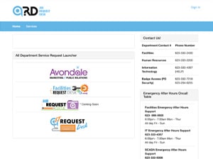 self-service portal ITSM avondale