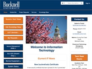 self-service portal Bucknell