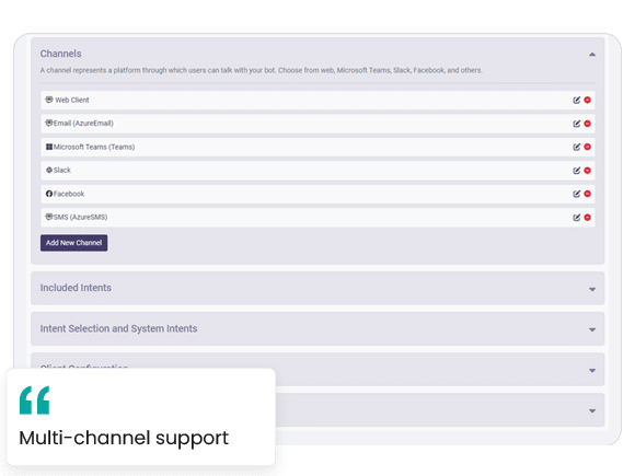 chat multi channel conversational ai with automation