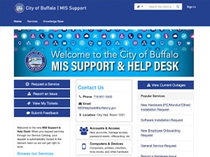 self-service portal ITSM buffalo