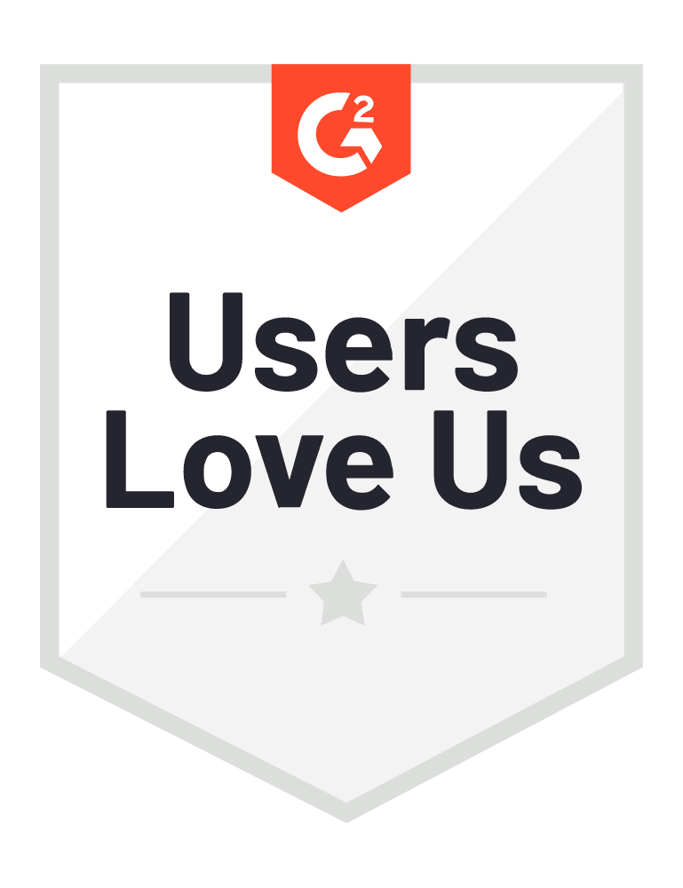 G2 IT Service Management Badge Top Software Ranking TeamDynamix Users Love Us Badge